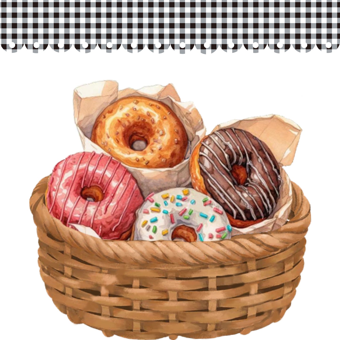 donut basket (Black)