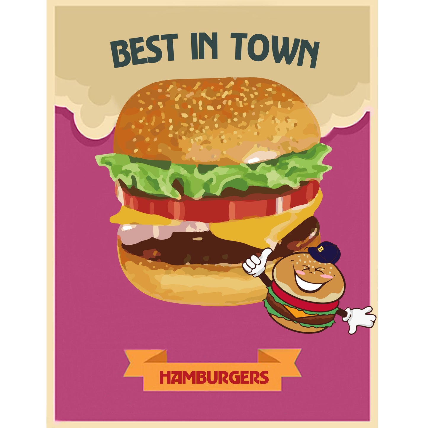 Best HAMBURGERS (pink)