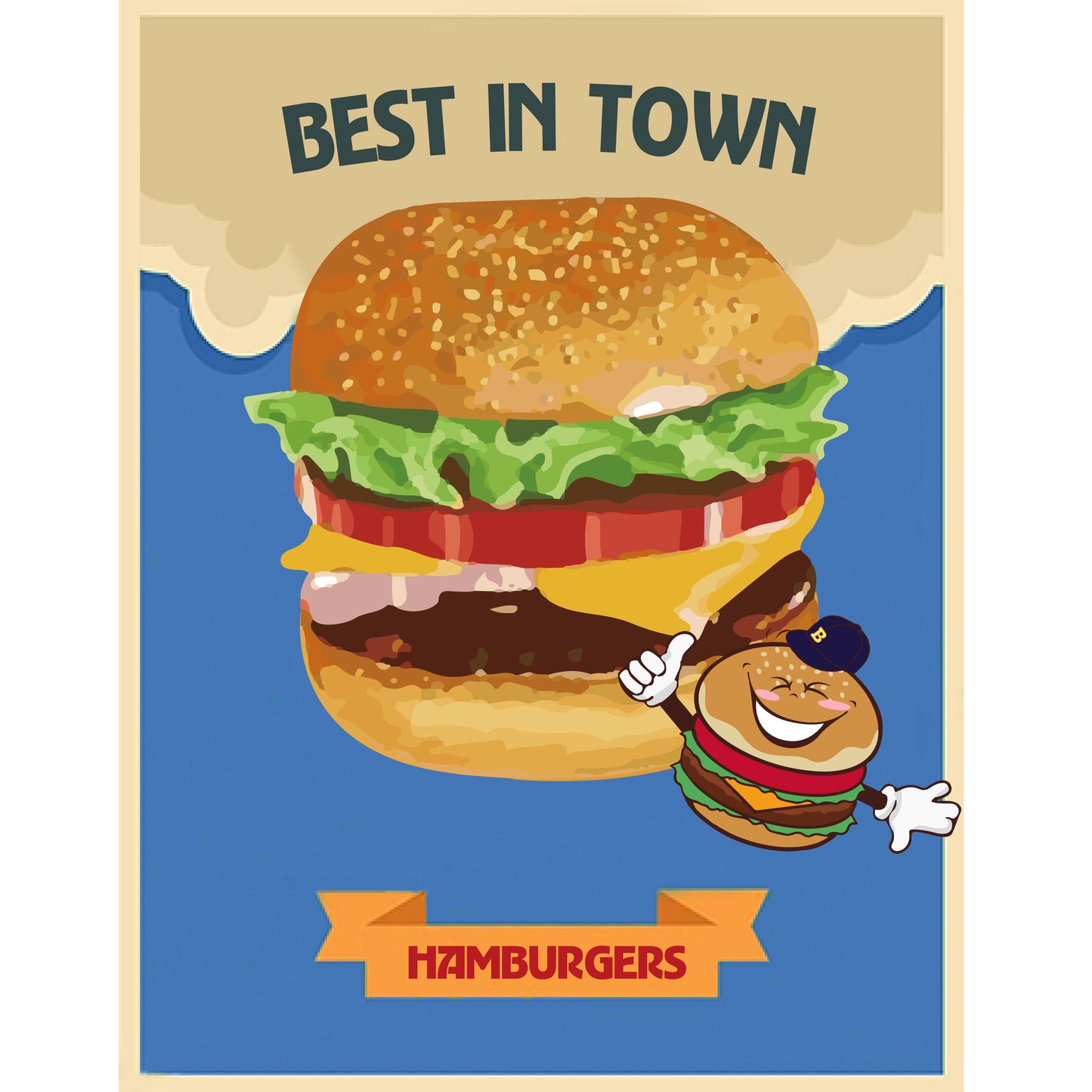 Best HAMBURGERS (blue)