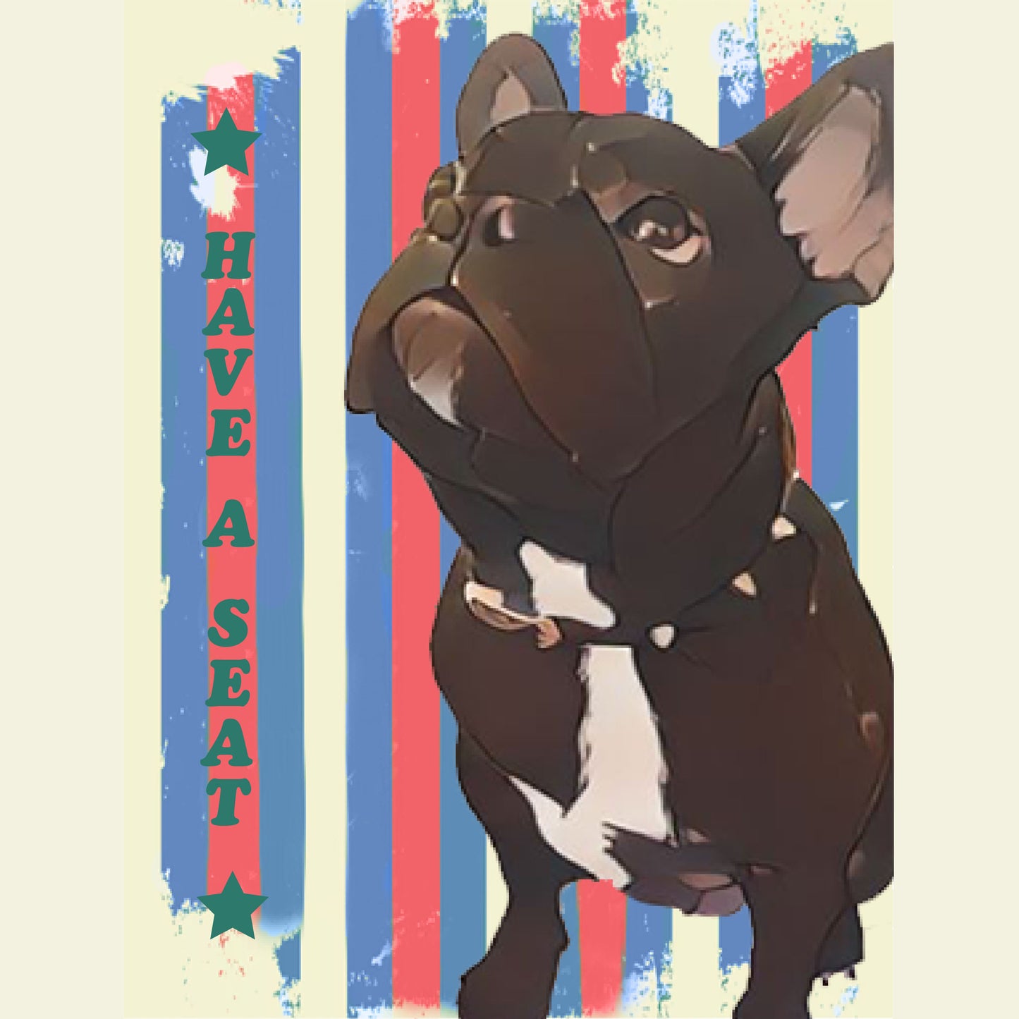 french bulldog (blue)