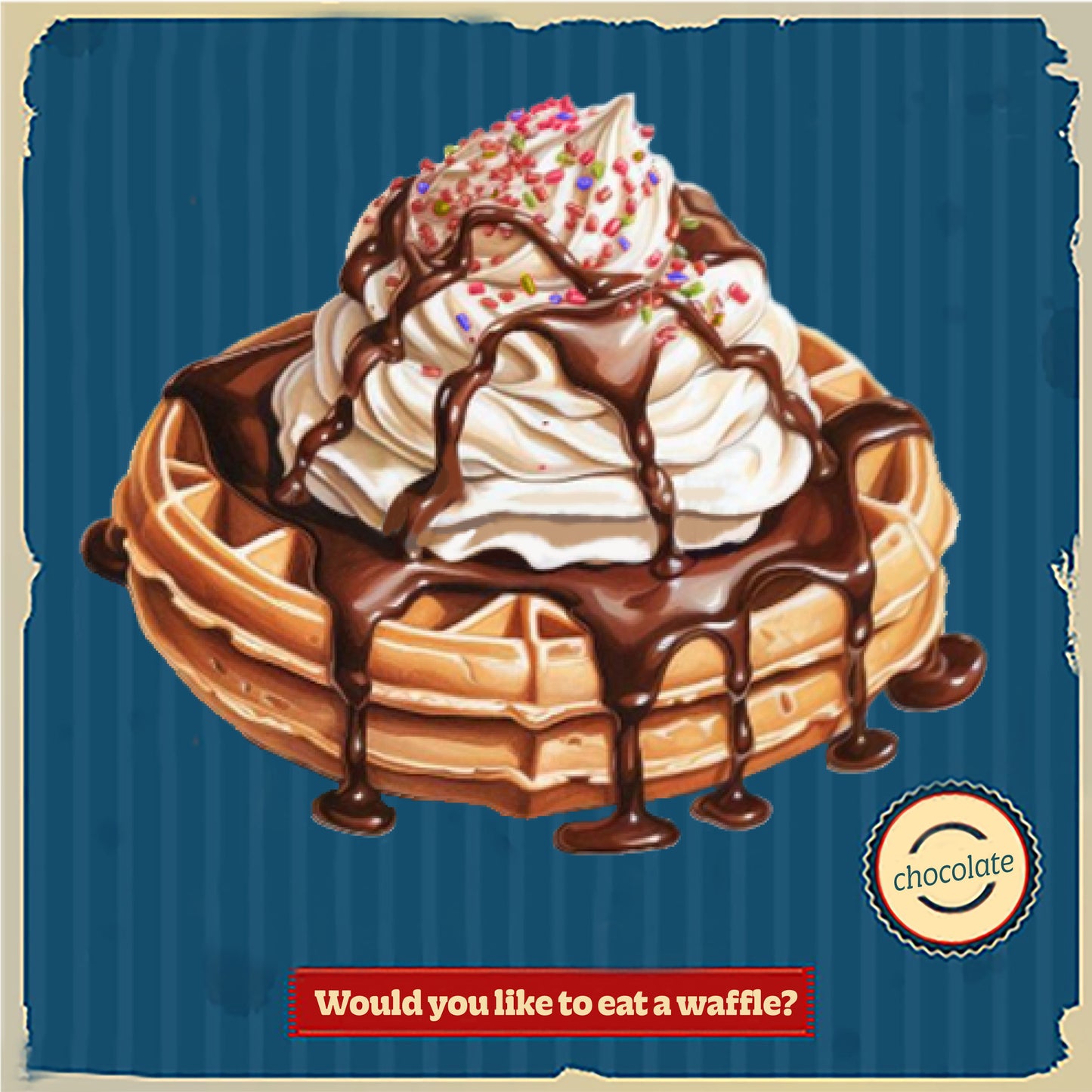 chocolate waffle (blue)