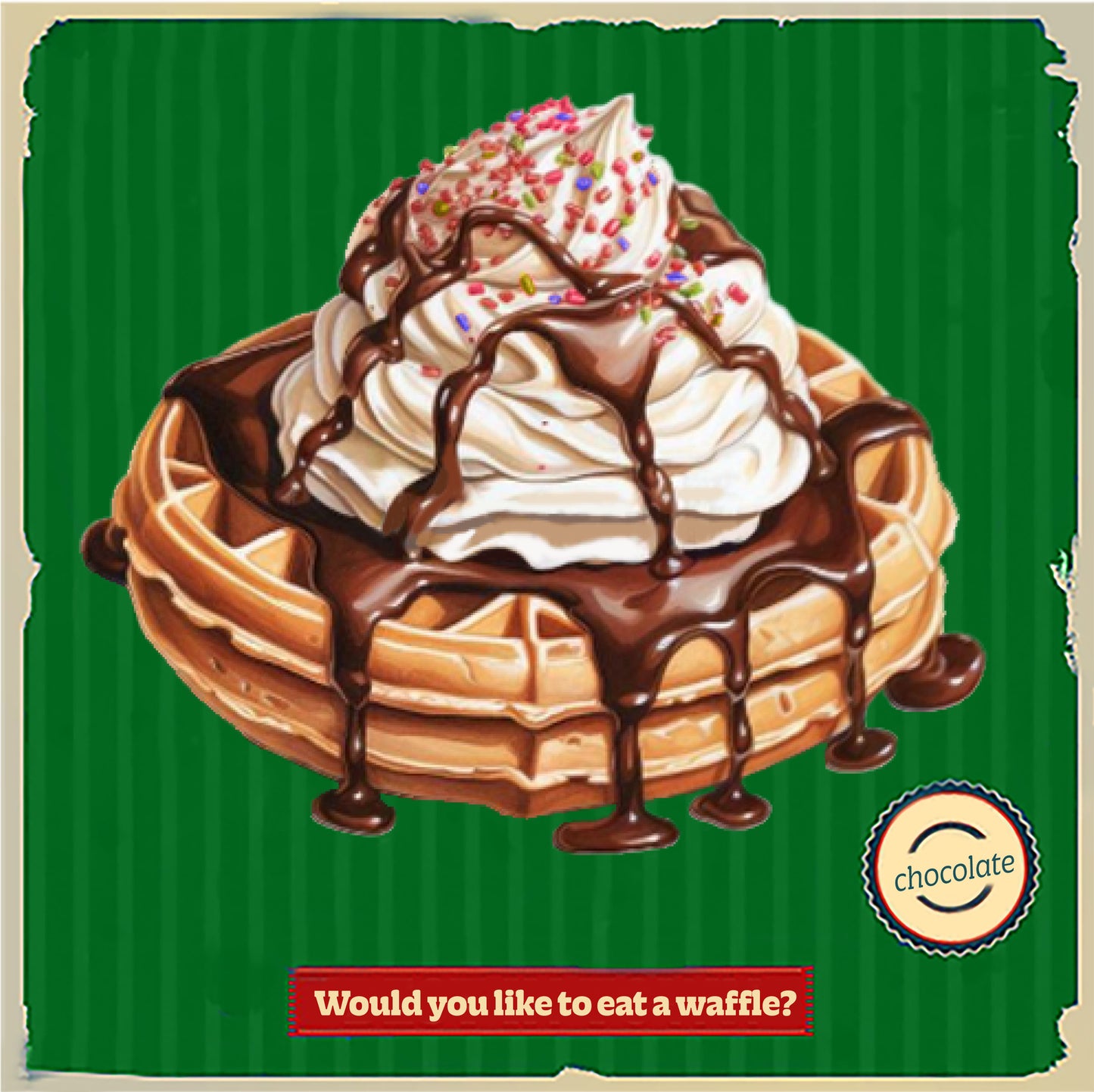 chocolate waffle (green)